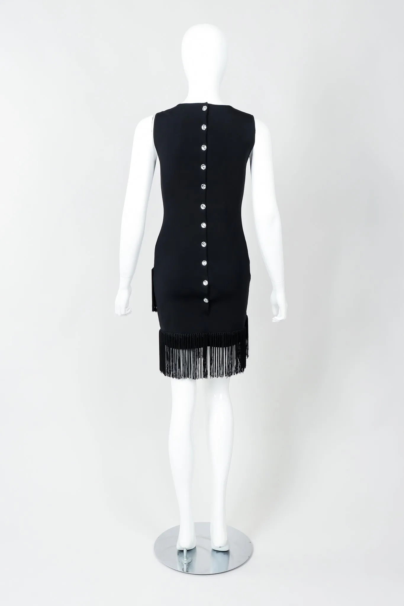 Asymmetrical Fringe Hem Dress