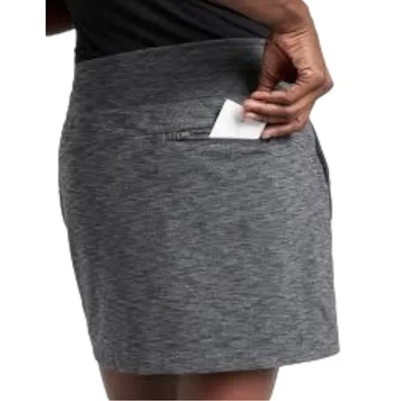 Athleta Metro Downtown Skort in Black Heather Sz S