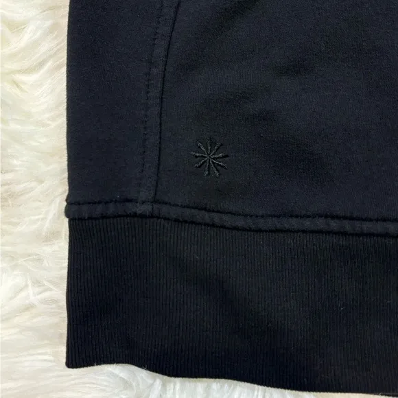Athleta Retroplush Bomber Jacket Black Large Tall
