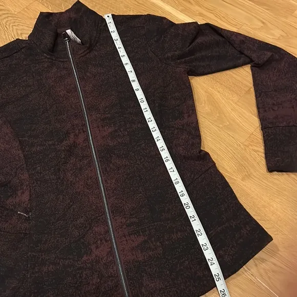 Athleta Shanti Salutation Jacquard Knit Jacket