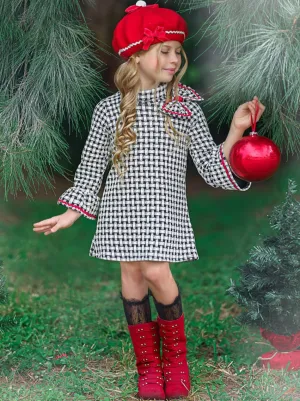 Attention Please Plaid Mitzi Turtleneck Dress