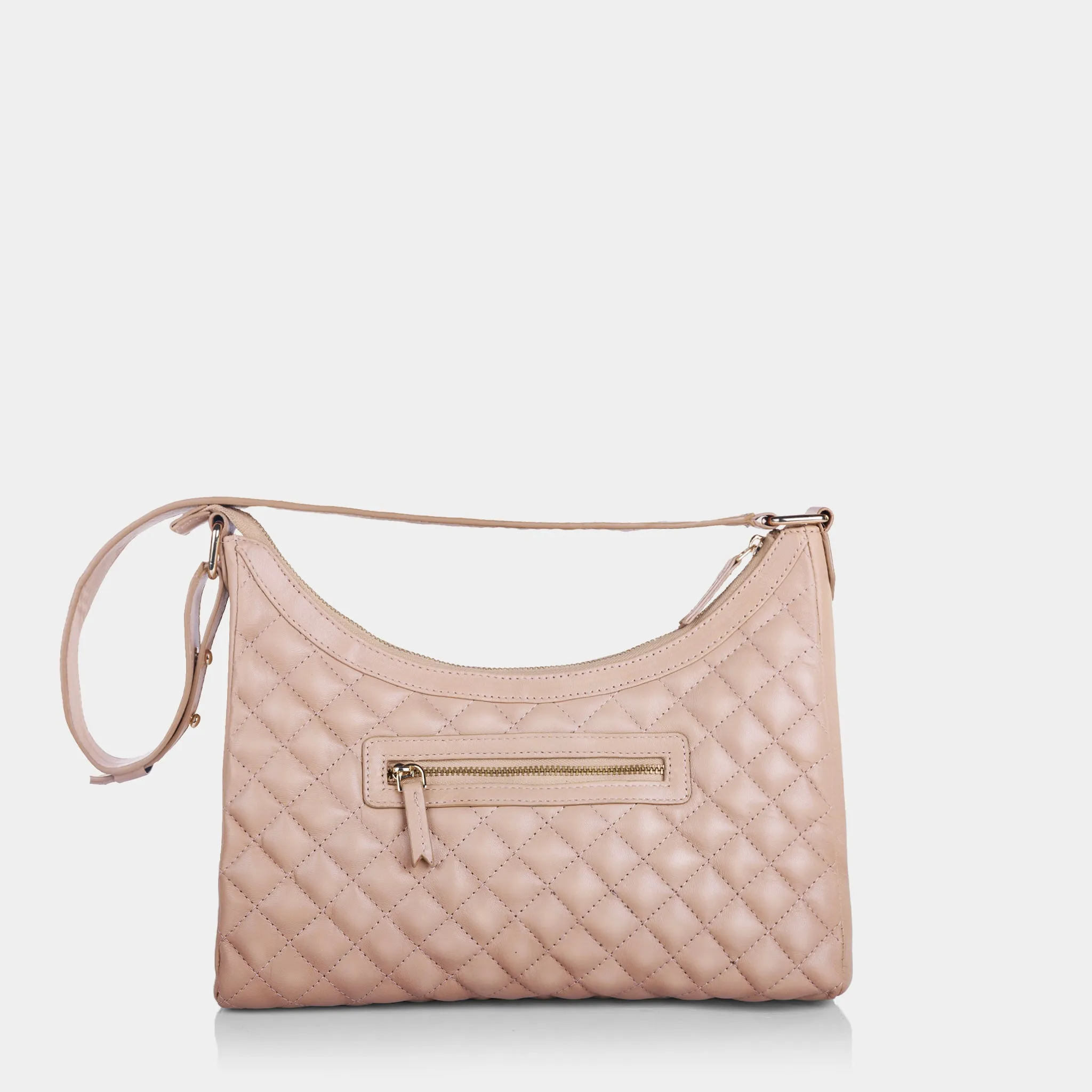Audrey Hobo Bag (Beige)