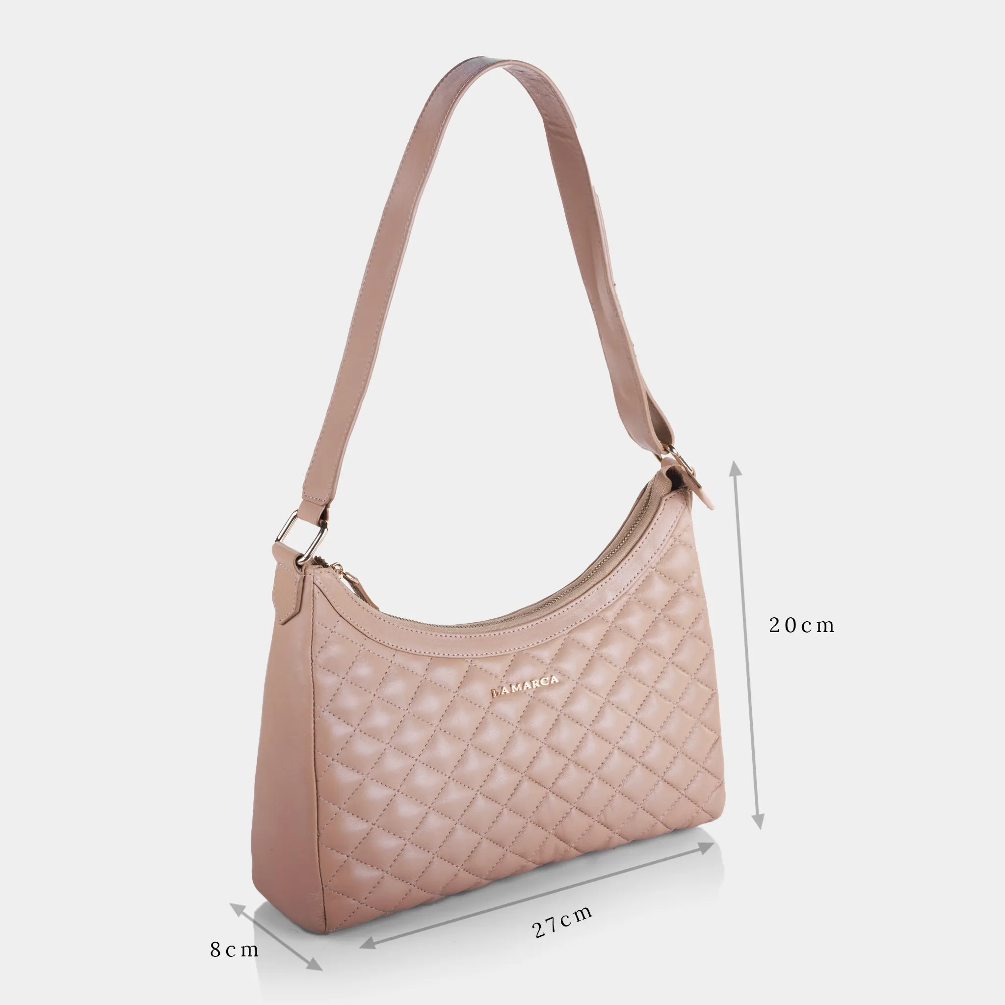 Audrey Hobo Bag (Beige)
