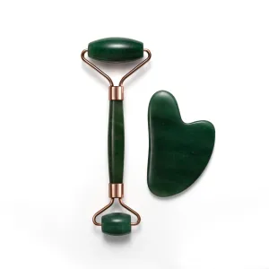 Aventurine Facial Roller Set