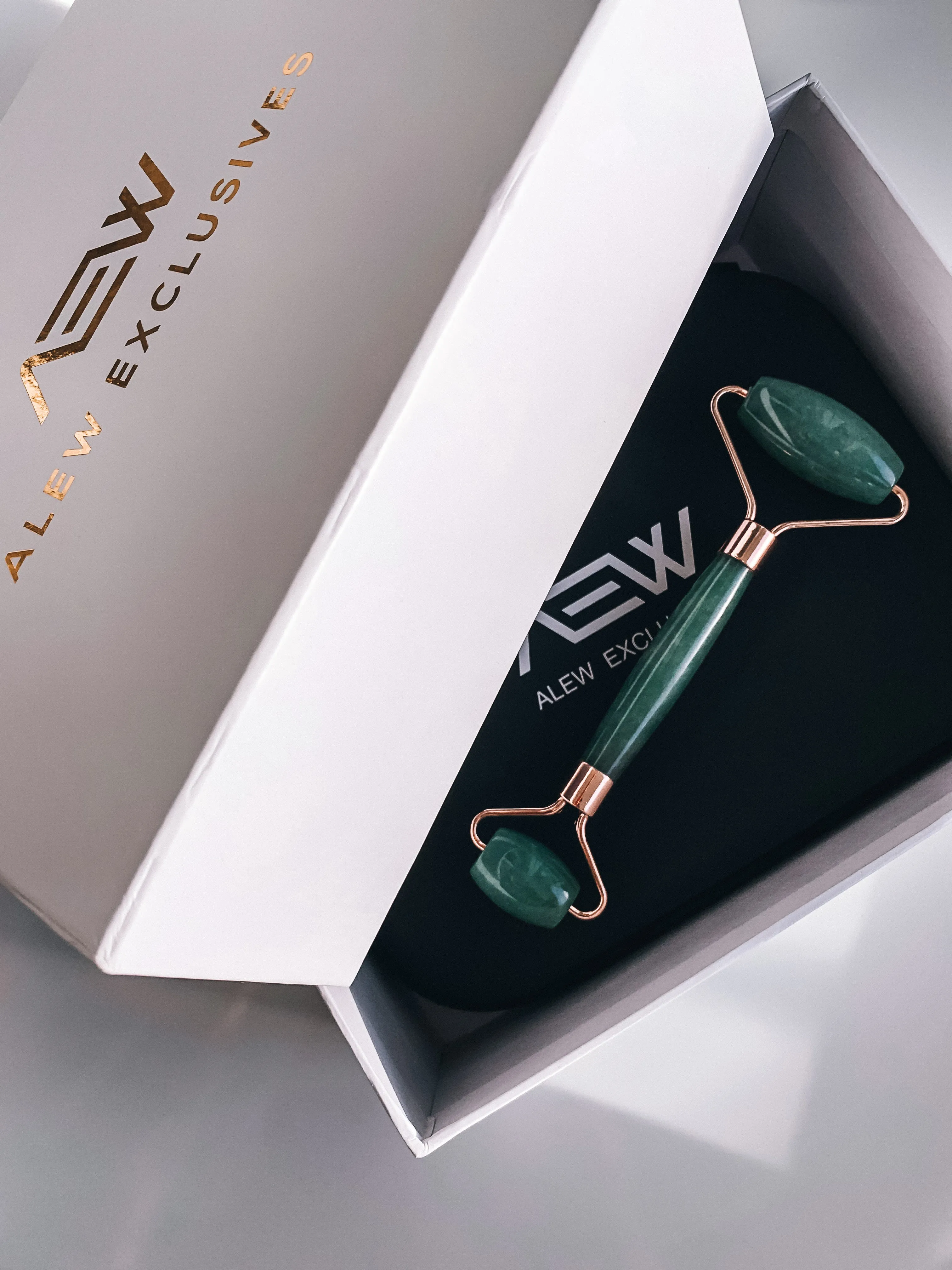Aventurine Facial Roller Set