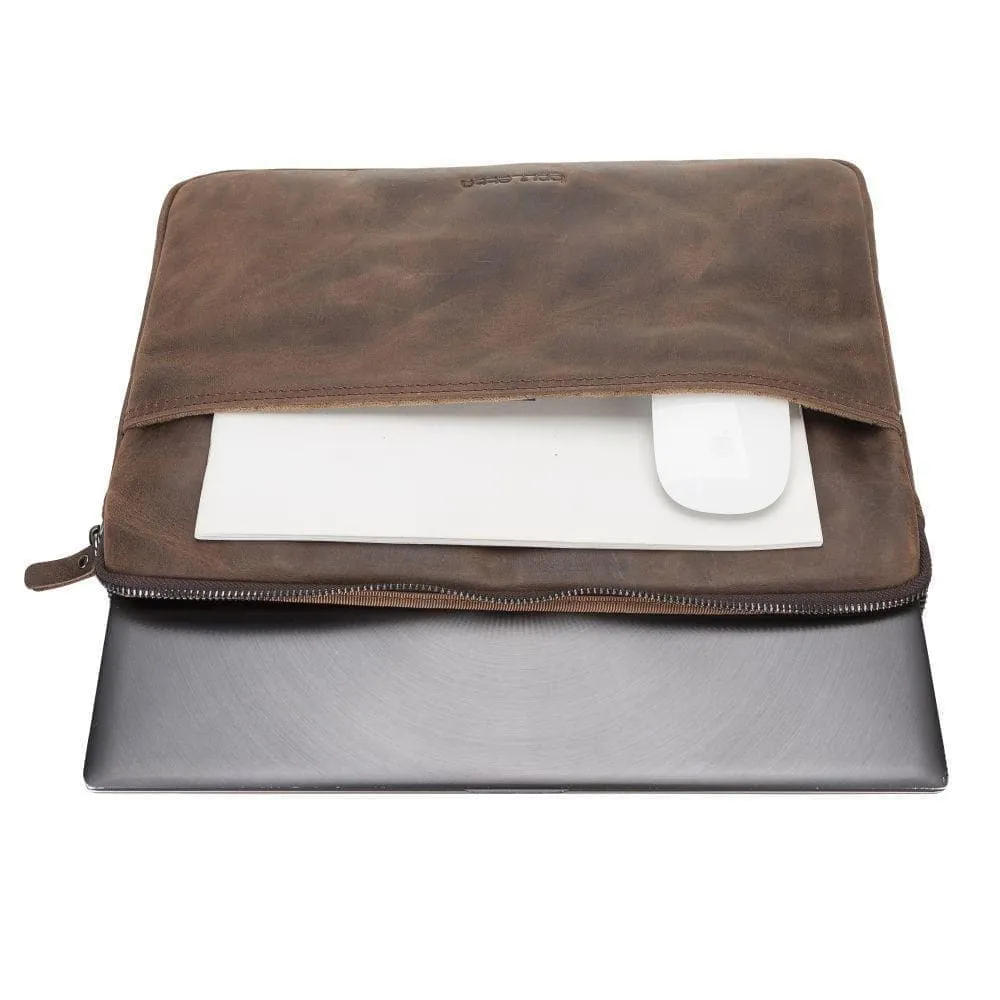 AWE Genuine Leather Sleeves / Cases for 11", 13", 15", 16" MacBook and iPad