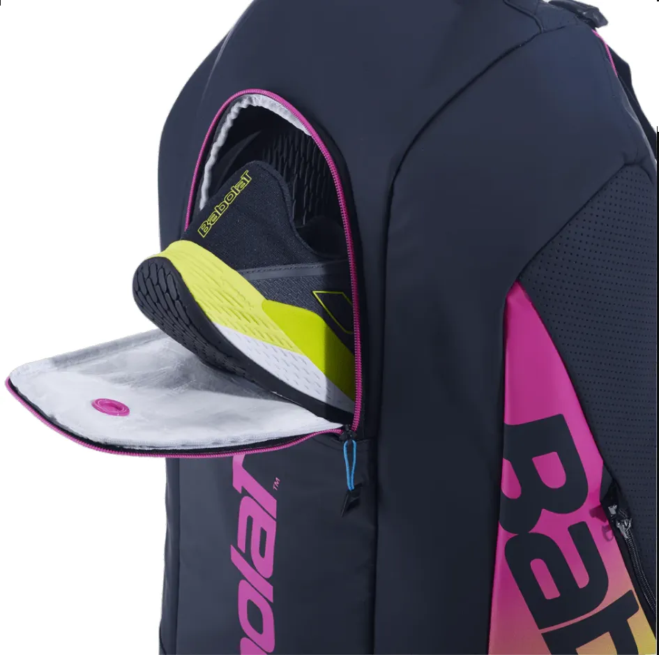 Babolat Pure Aero Rafa 6 Pack Racquet Bag (Black/Yellow/Pink)
