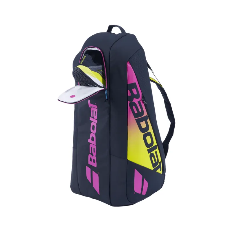 Babolat Pure Aero Rafa 6 Pack Racquet Bag (Black/Yellow/Pink)