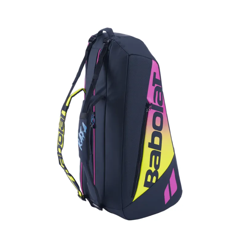 Babolat Pure Aero Rafa 6 Pack Racquet Bag (Black/Yellow/Pink)