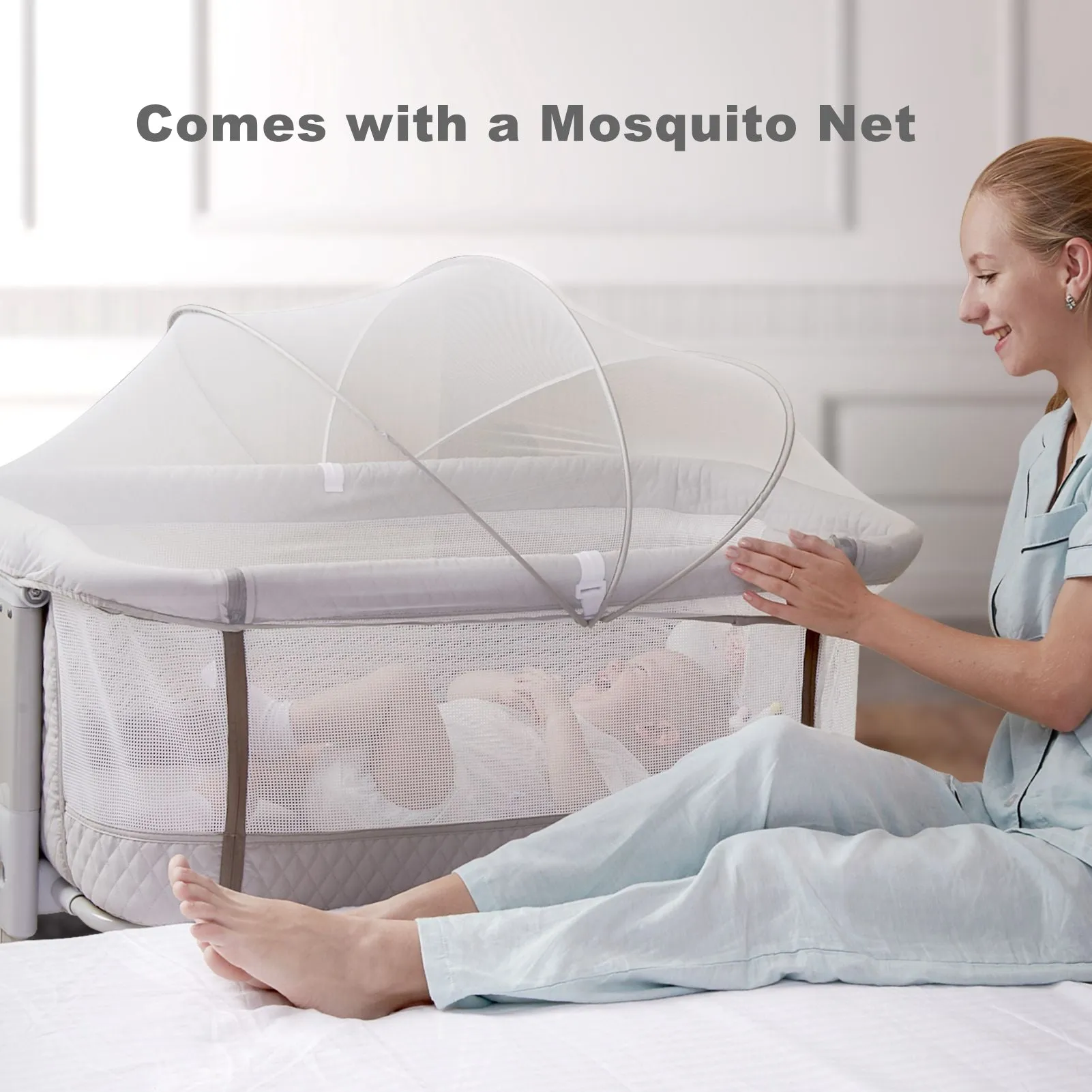 Baby Bassinet Bedside Crib