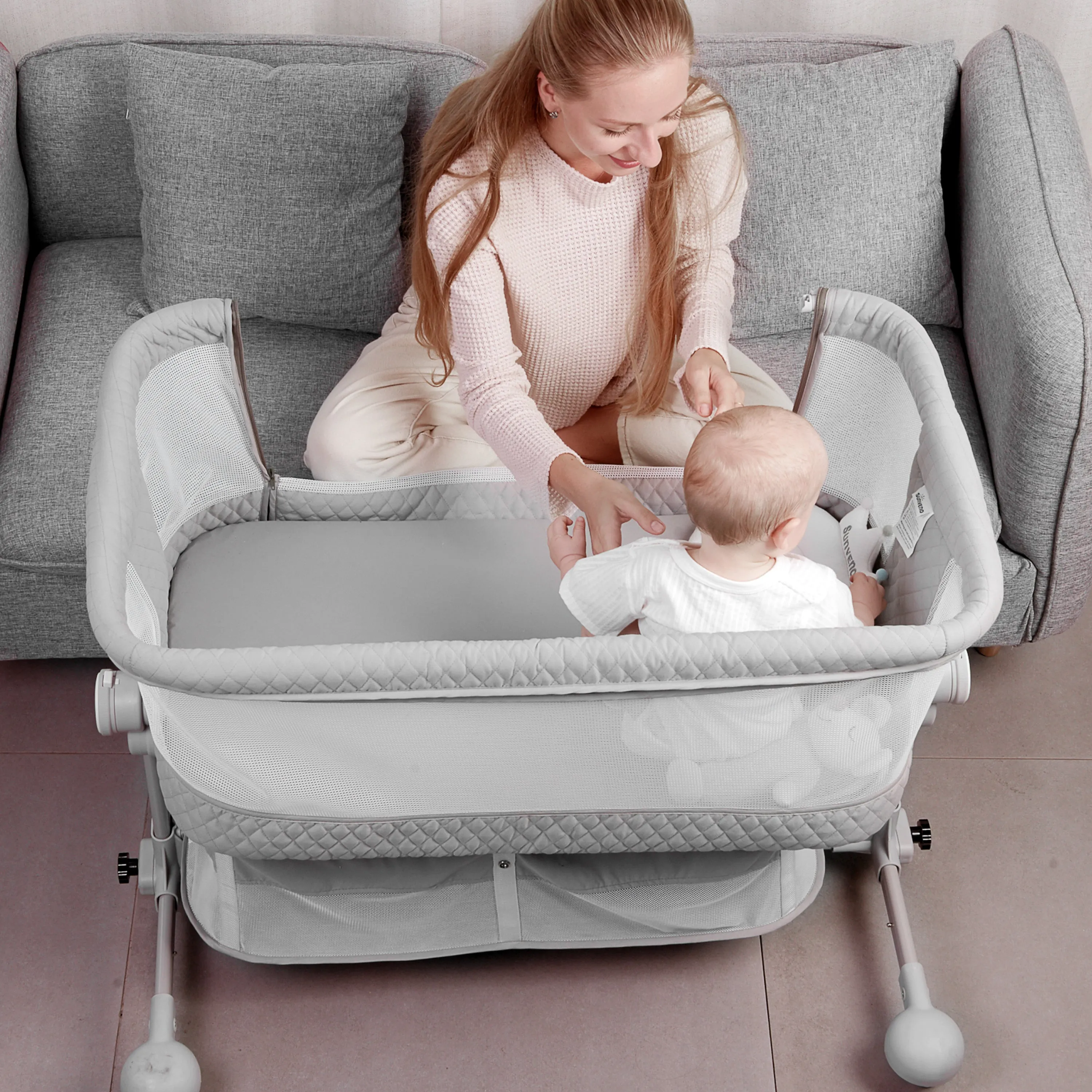 Baby Bassinet Bedside Crib
