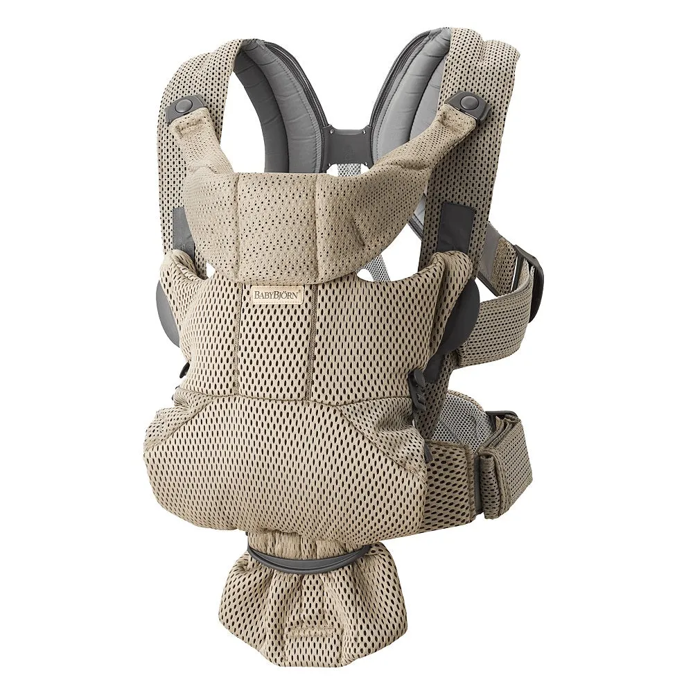 Baby Bjorn Baby Carrier Free 3D Mesh (Grey Beige)