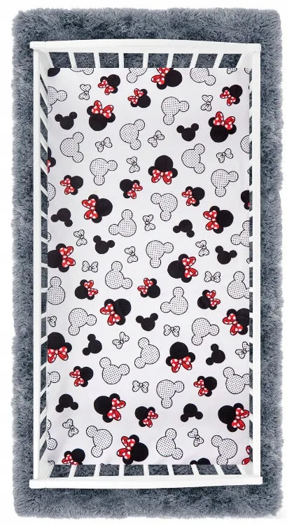 Baby Fitted Sheet 100% Cotton Mattress Toddler Bed 140x70cm Little Mouse