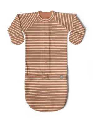 Baby Sleeping Bag / Gown - Clay Stripe
