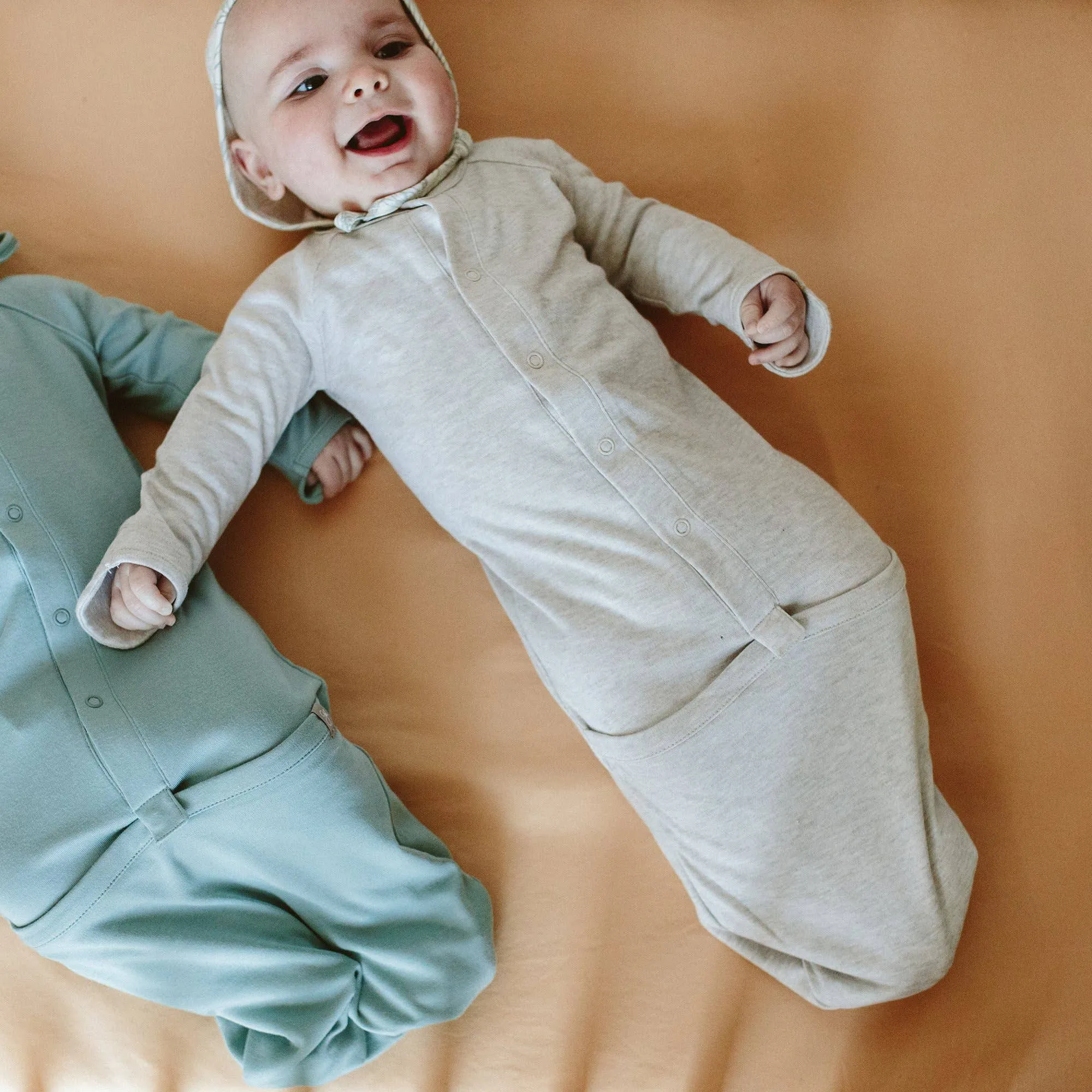 Baby Sleeping Sack / Gown - Marl Grey