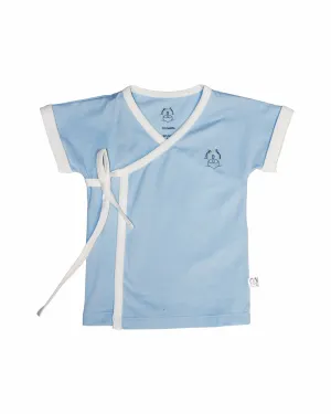 Baby Wrap Samurai Cotton Tee with a sweet  contrast trim