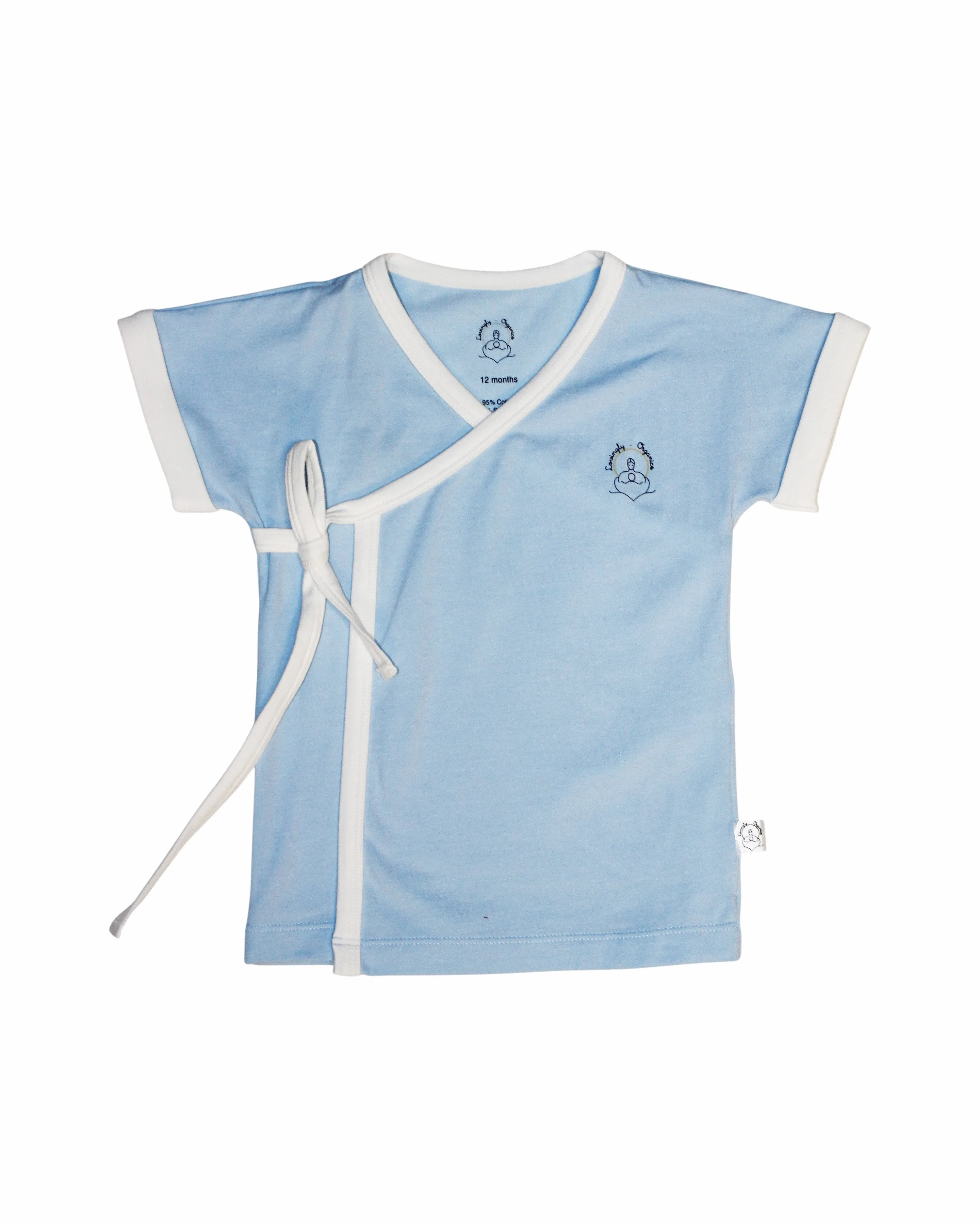 Baby Wrap Samurai Cotton Tee with a sweet  contrast trim