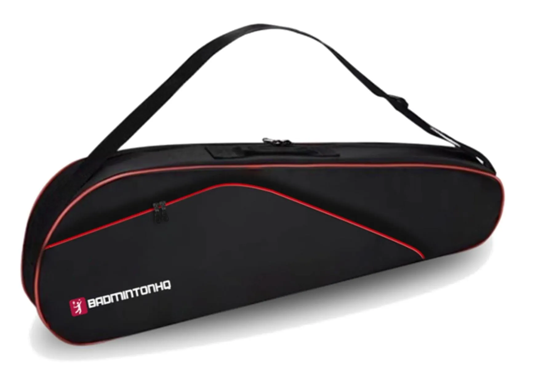BadmintonHQ 3 Racket Badminton Bag - Black / Red