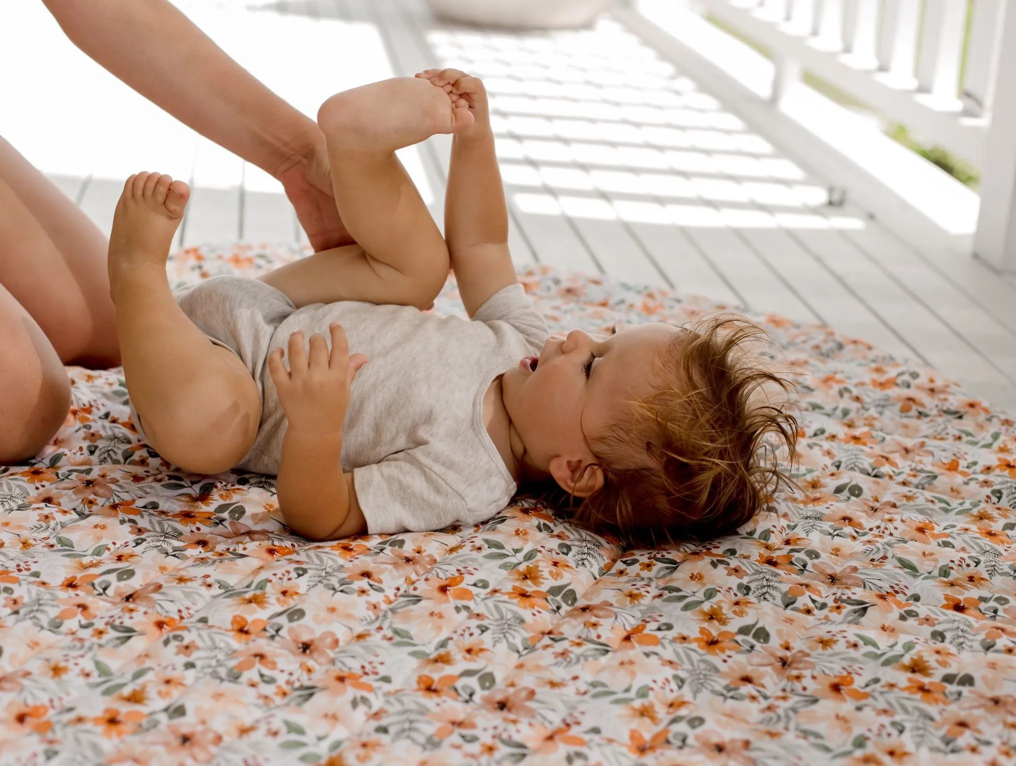 Bambella Padded Waterproof Play Mat | Bloom