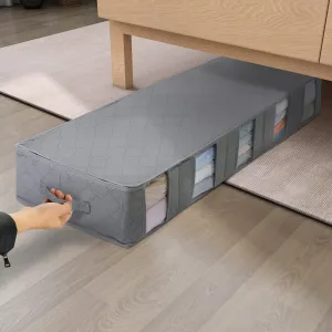 Bamboo Charcoal Clothing Quilts Storage Container Long Type