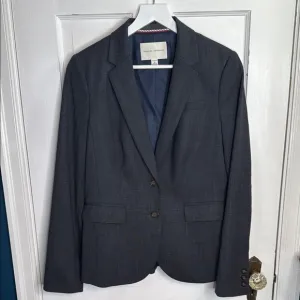 Banana Republic Women’s Navy Wool Blazer Button-front Classic Jacket W1145 Sz 10