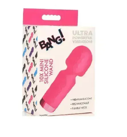BANG! 10X Mini Silicone Wand - Pink