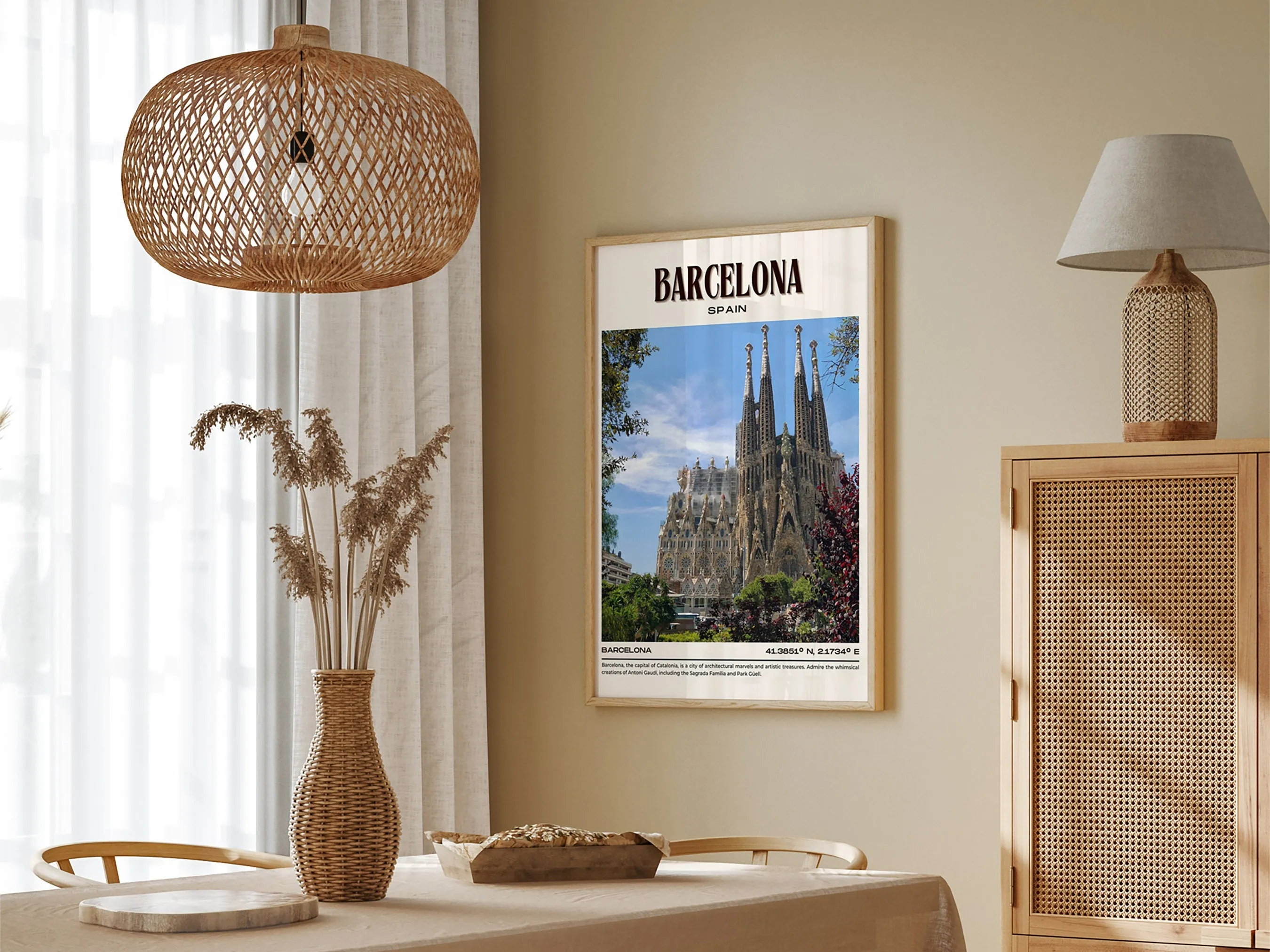 Barcelona Vintage Wall Art, Spain