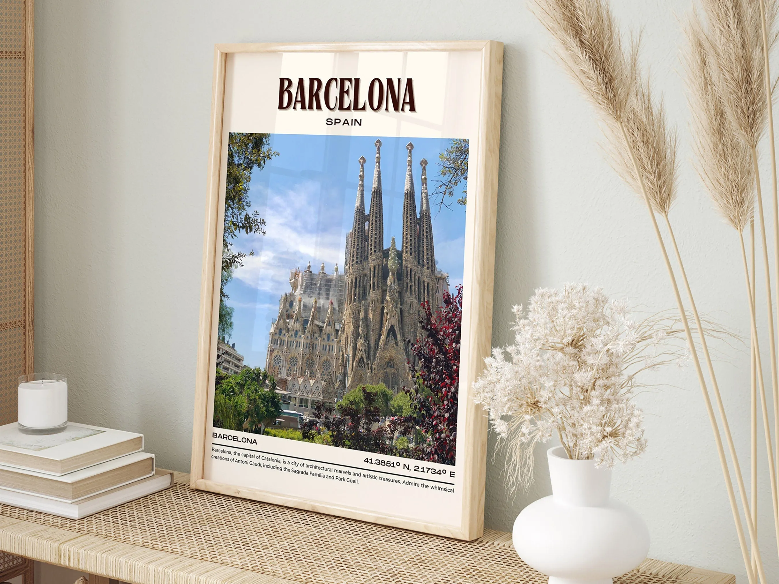 Barcelona Vintage Wall Art, Spain