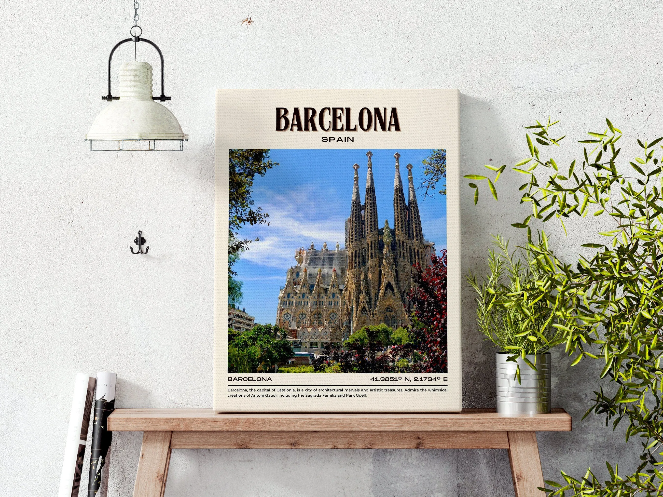 Barcelona Vintage Wall Art, Spain