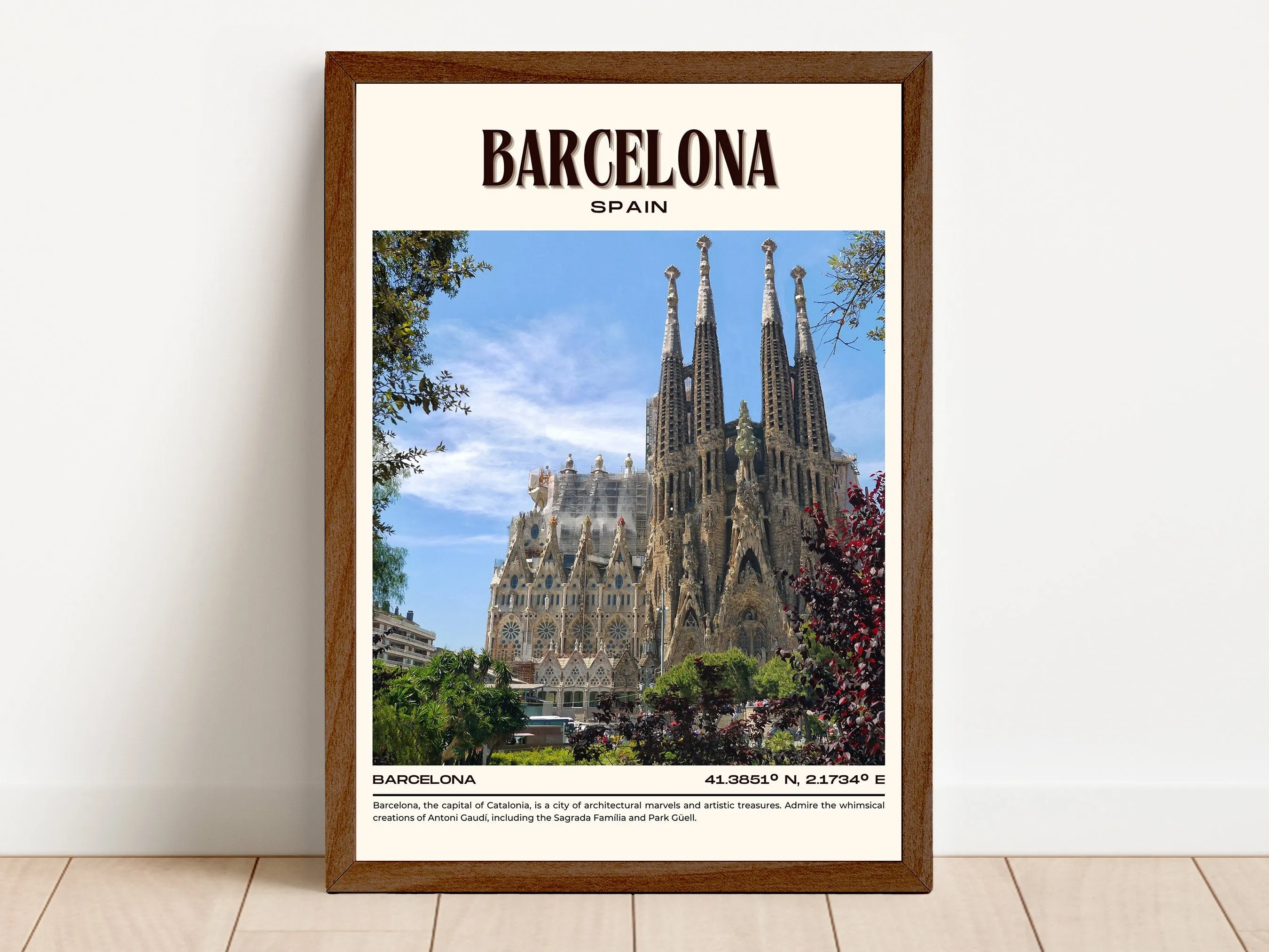 Barcelona Vintage Wall Art, Spain