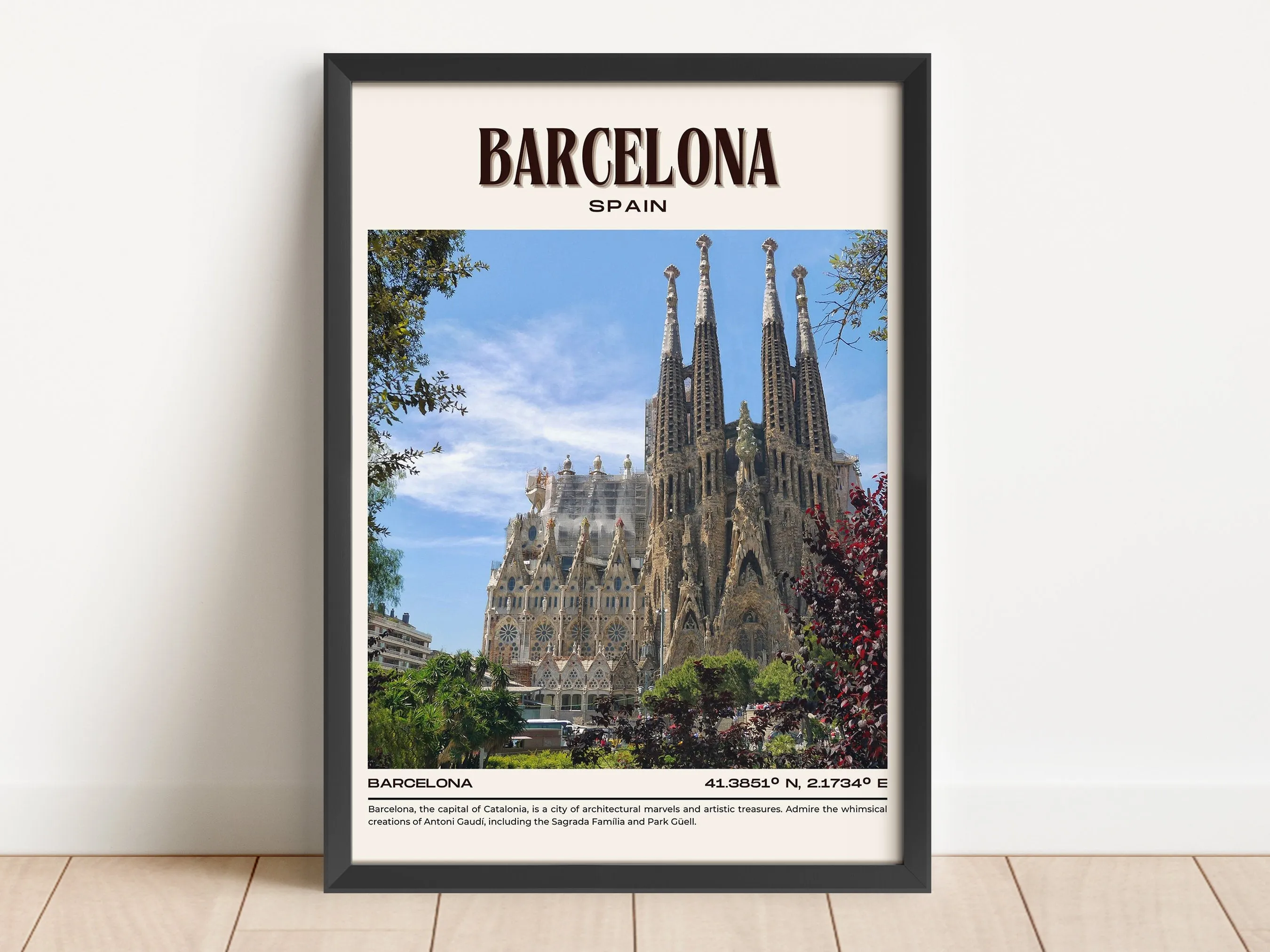 Barcelona Vintage Wall Art, Spain