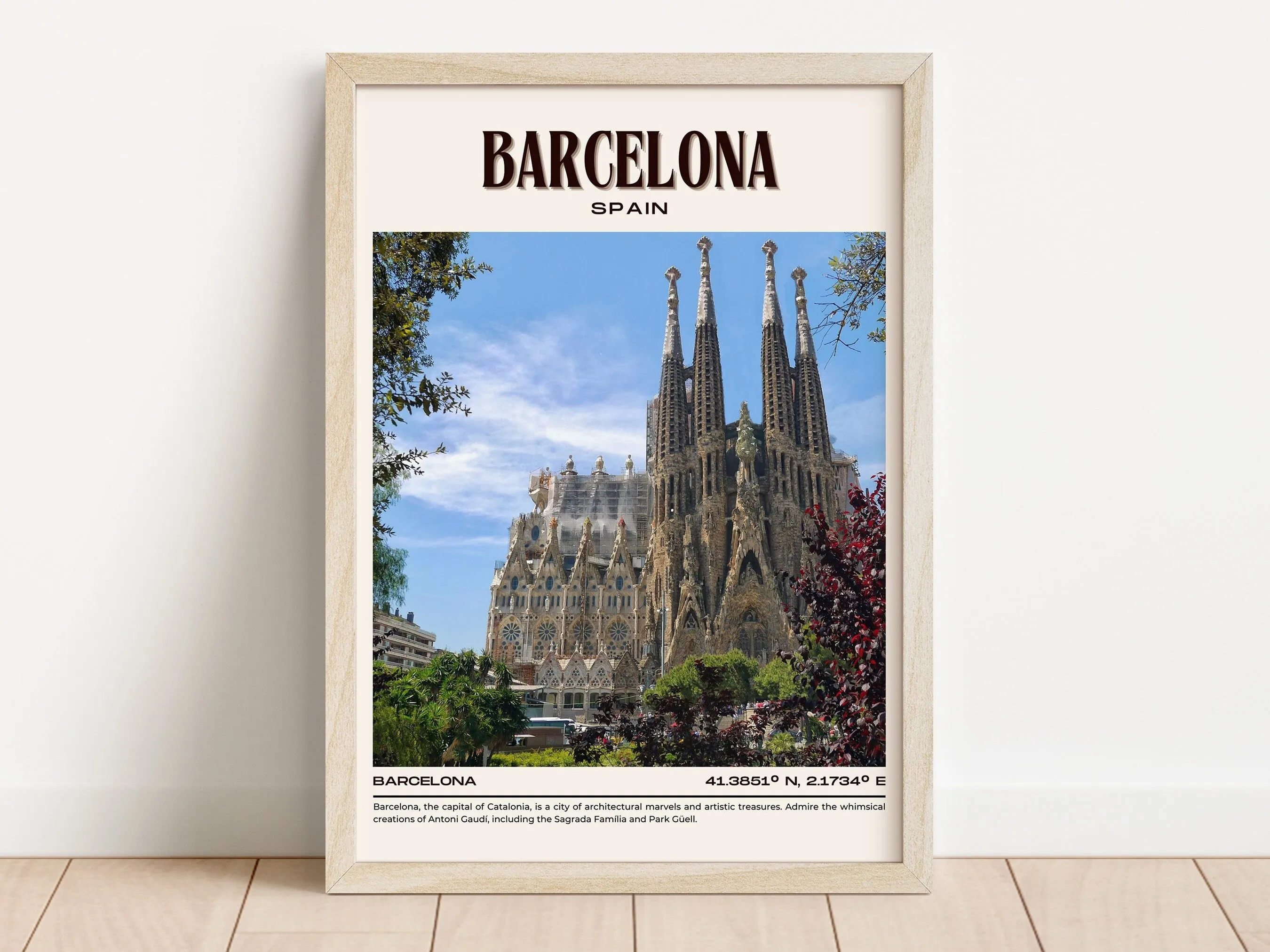 Barcelona Vintage Wall Art, Spain