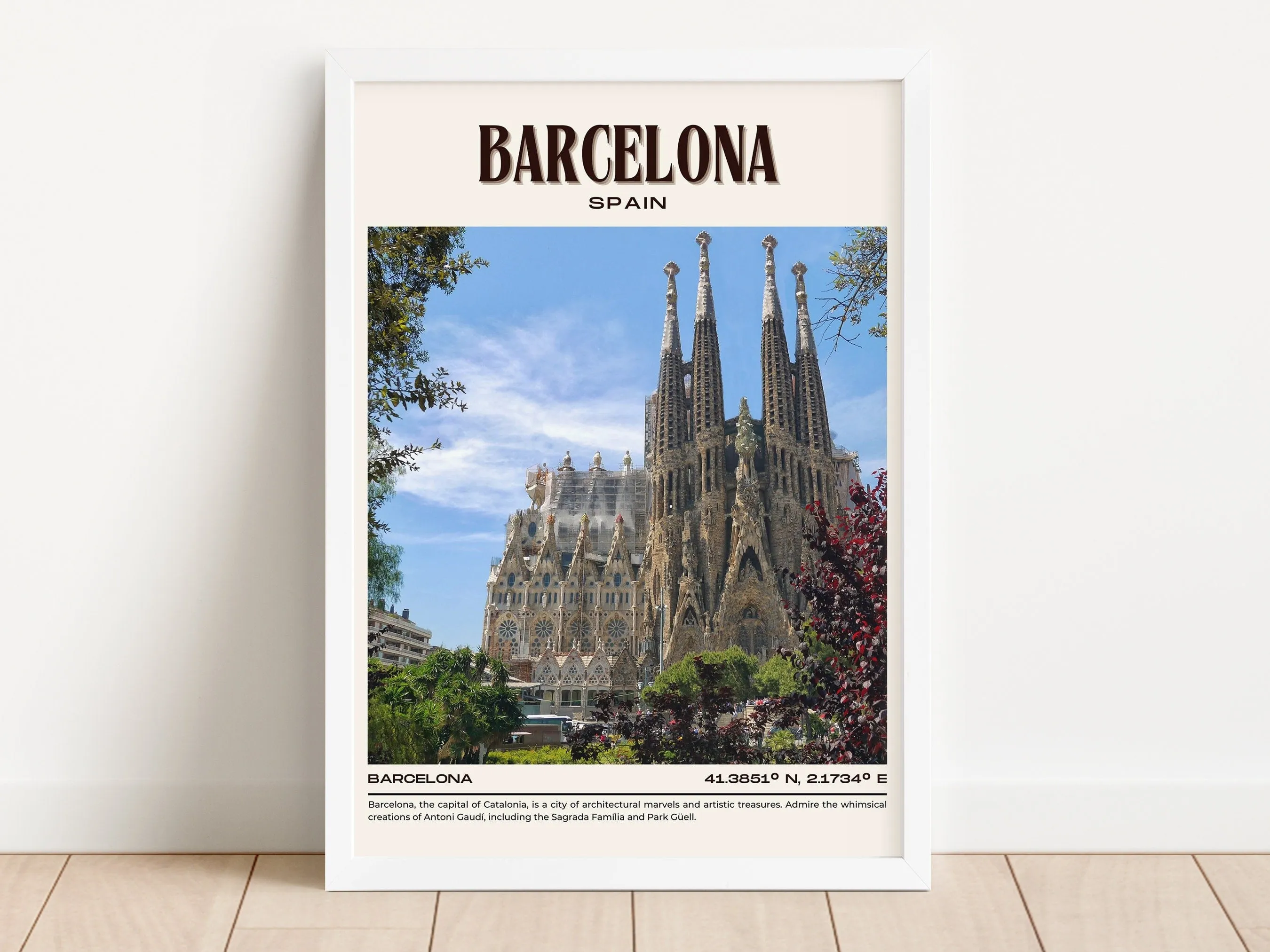 Barcelona Vintage Wall Art, Spain