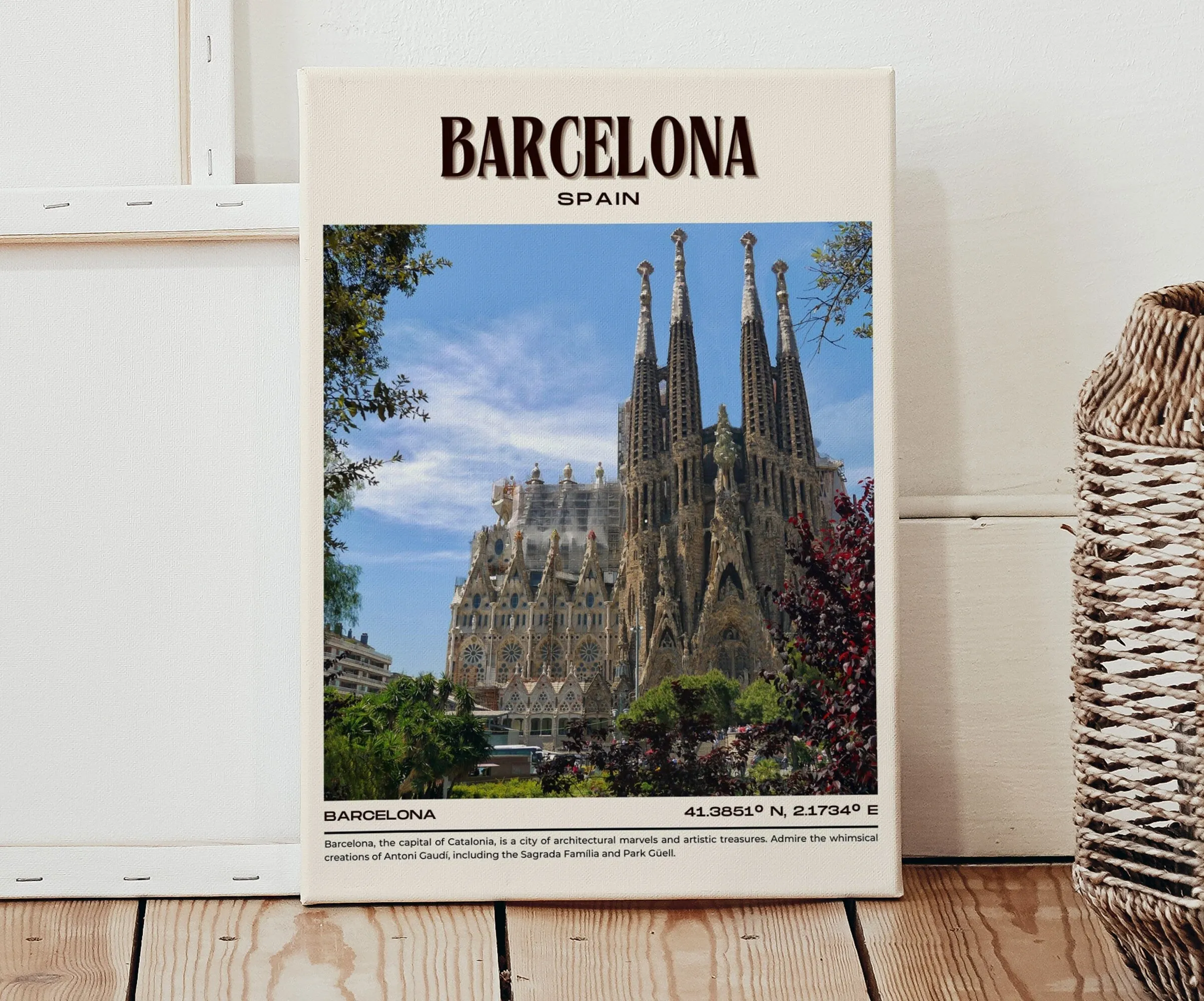 Barcelona Vintage Wall Art, Spain