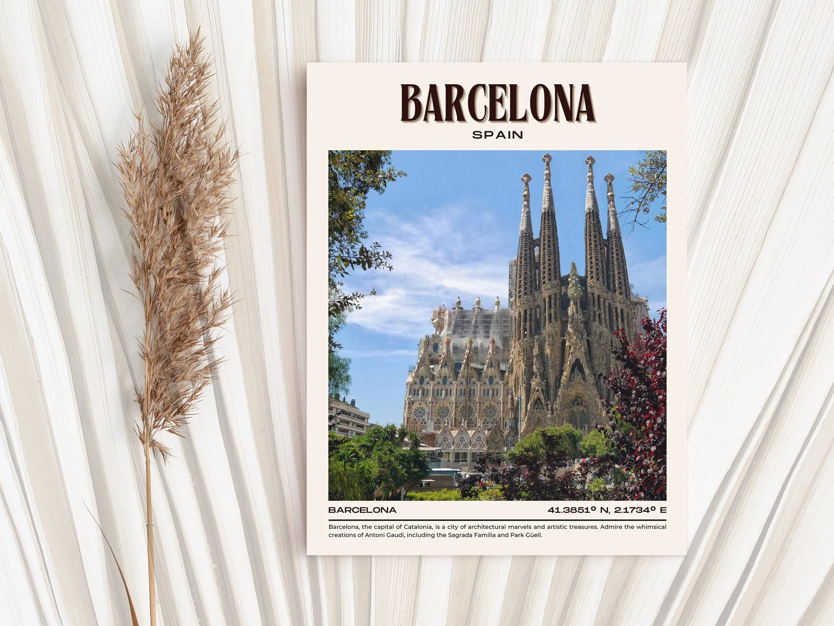 Barcelona Vintage Wall Art, Spain