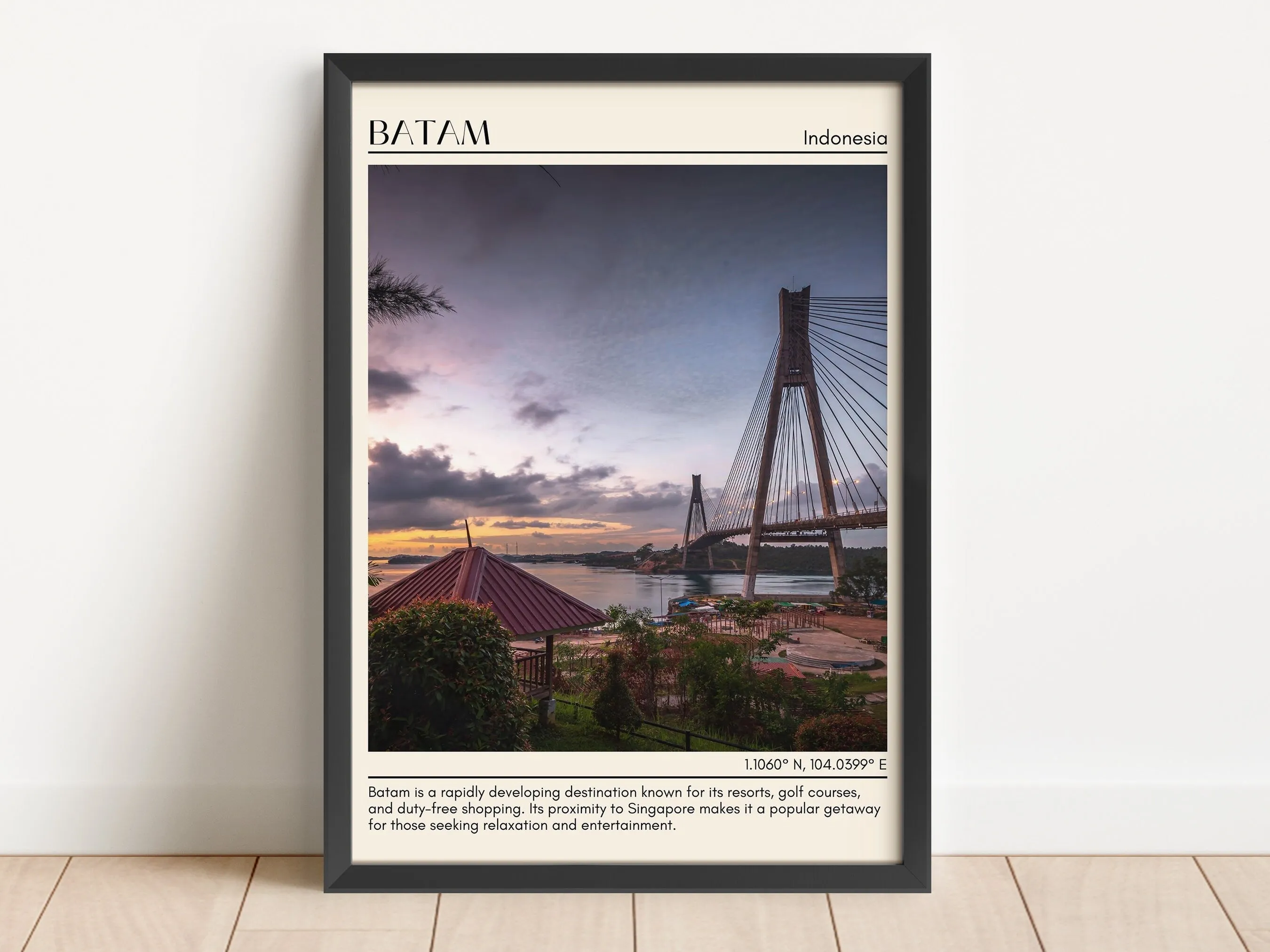 Batam Minimal Wall Art, Indonesia