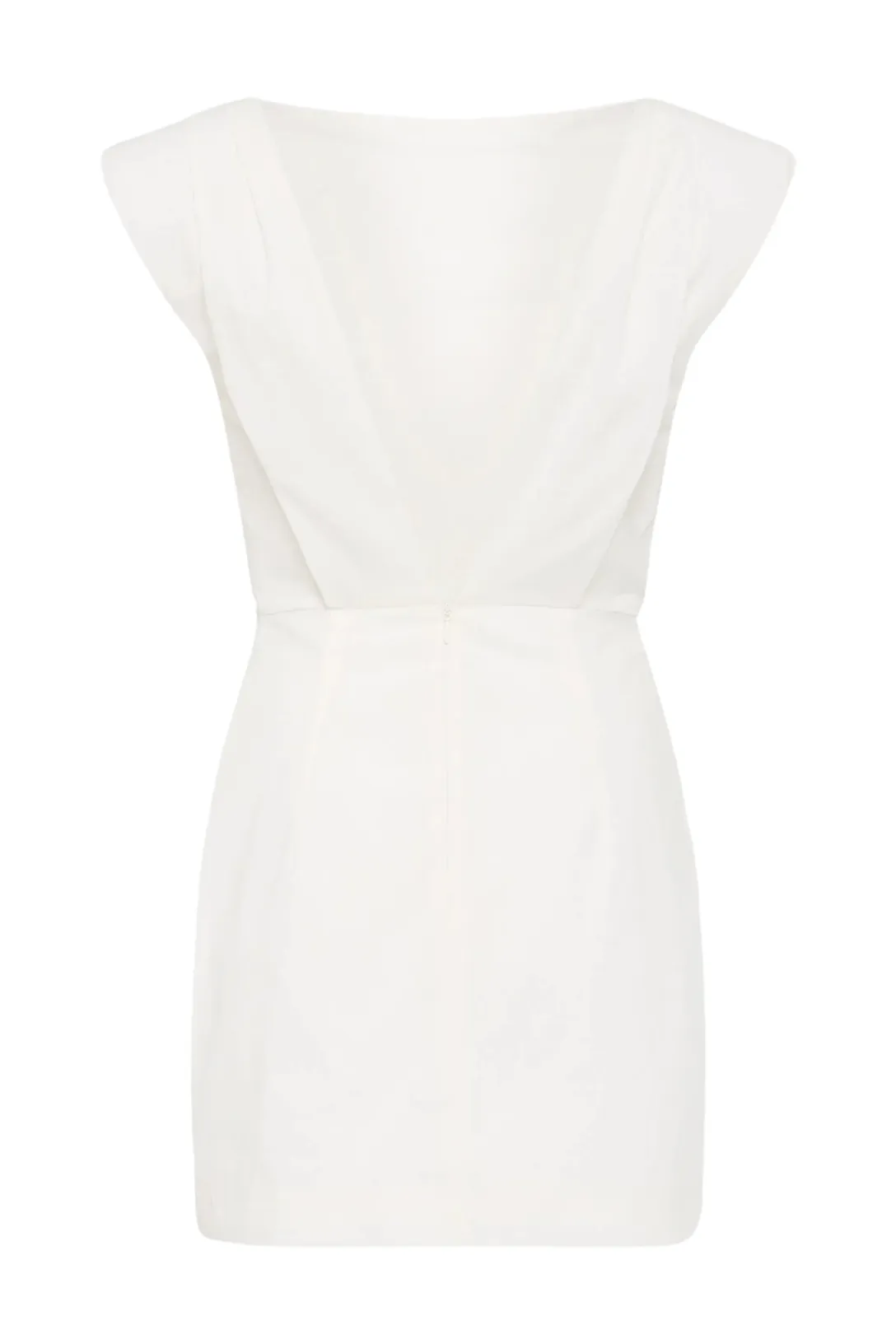 Bateau Tuck Mini Dress | White