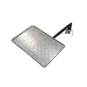 BBQArm Kit Black 850mm Arm Silver Regular Size Tray for Weber Baby Q or Similar