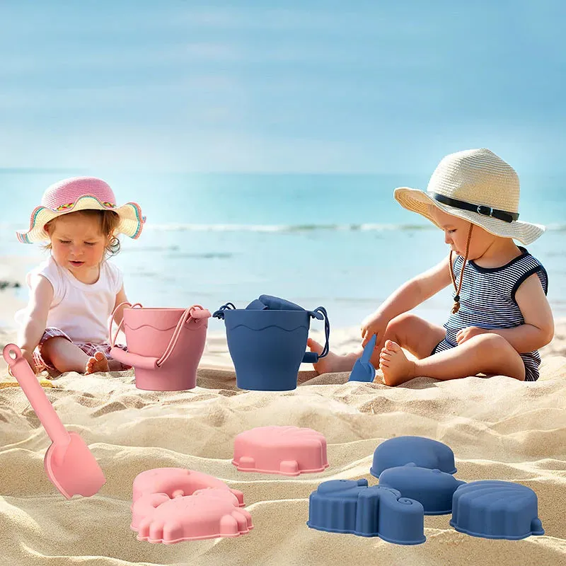 Beach Bucket Sand Fun - Silicone Beach Set