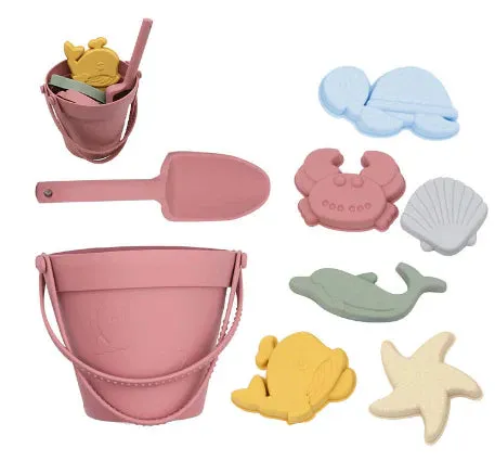 Beach Bucket Sand Fun - Silicone Beach Set
