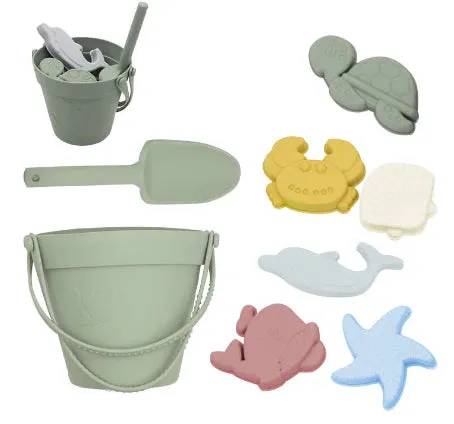 Beach Bucket Sand Fun - Silicone Beach Set
