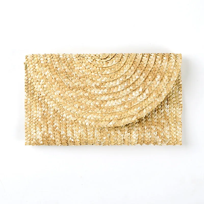 Beach Woven Straw Bag Handmade Straw Bag