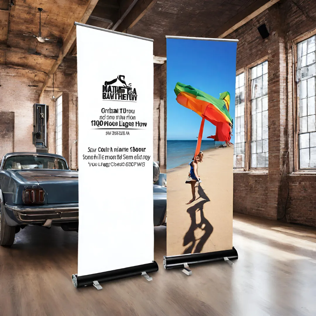 Beast Branding CUSTOM PRINTED Retractable Banner with Stand
