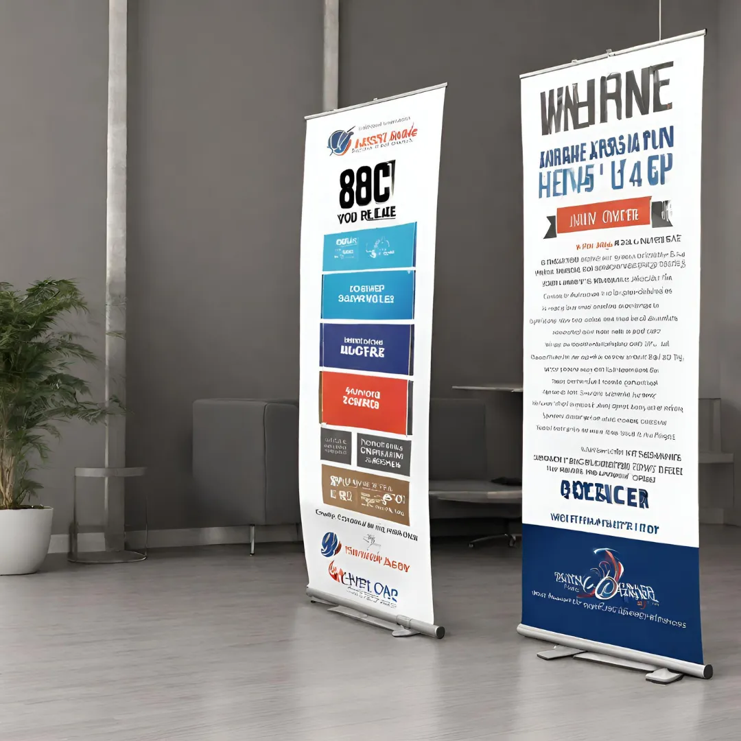 Beast Branding CUSTOM PRINTED Retractable Banner with Stand