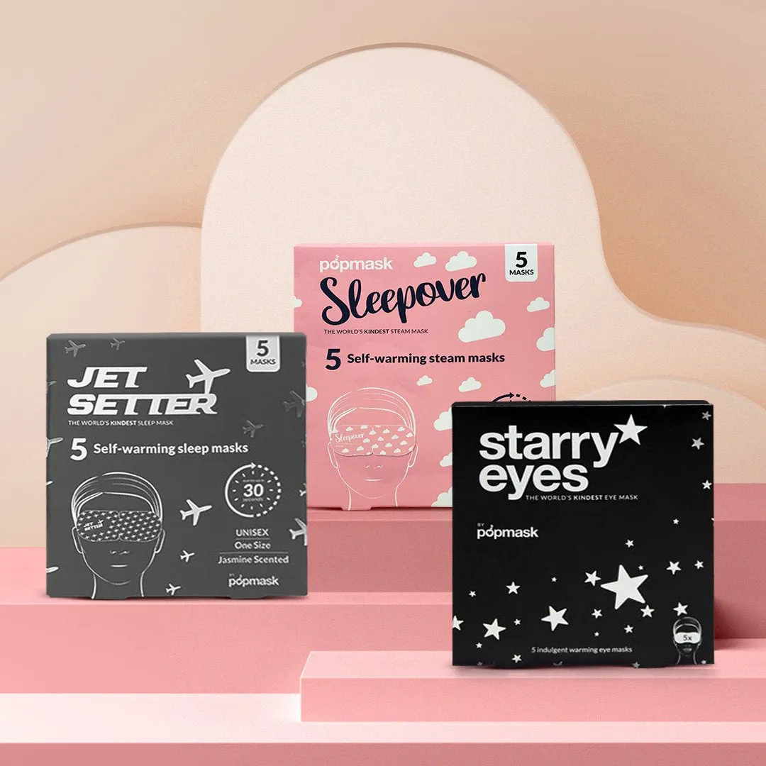 Beauty Sleep Bundle Scented Self-warming Sleep Masks (3x 5 Pack)