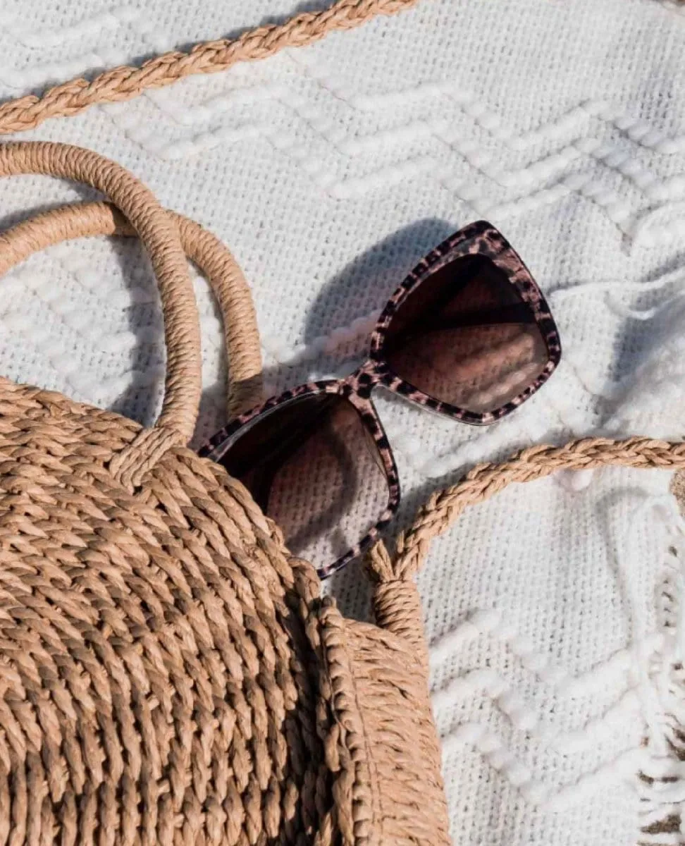 Becky II Leopard Tortoise Brown Gradient Sunglasses