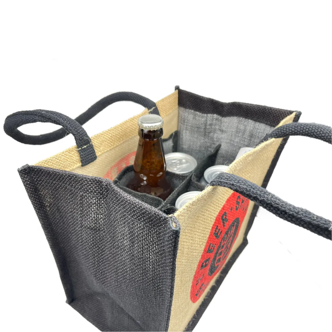 Beer Shop Orange Logo Jute Bag