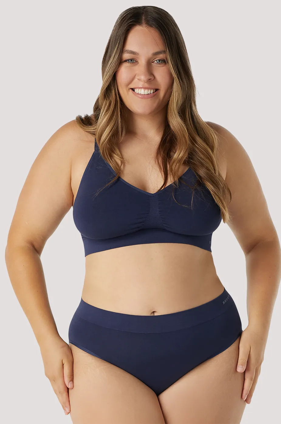 Bella Bamboo Ultimate Adjustable Crop Bra 2pk - No Returns