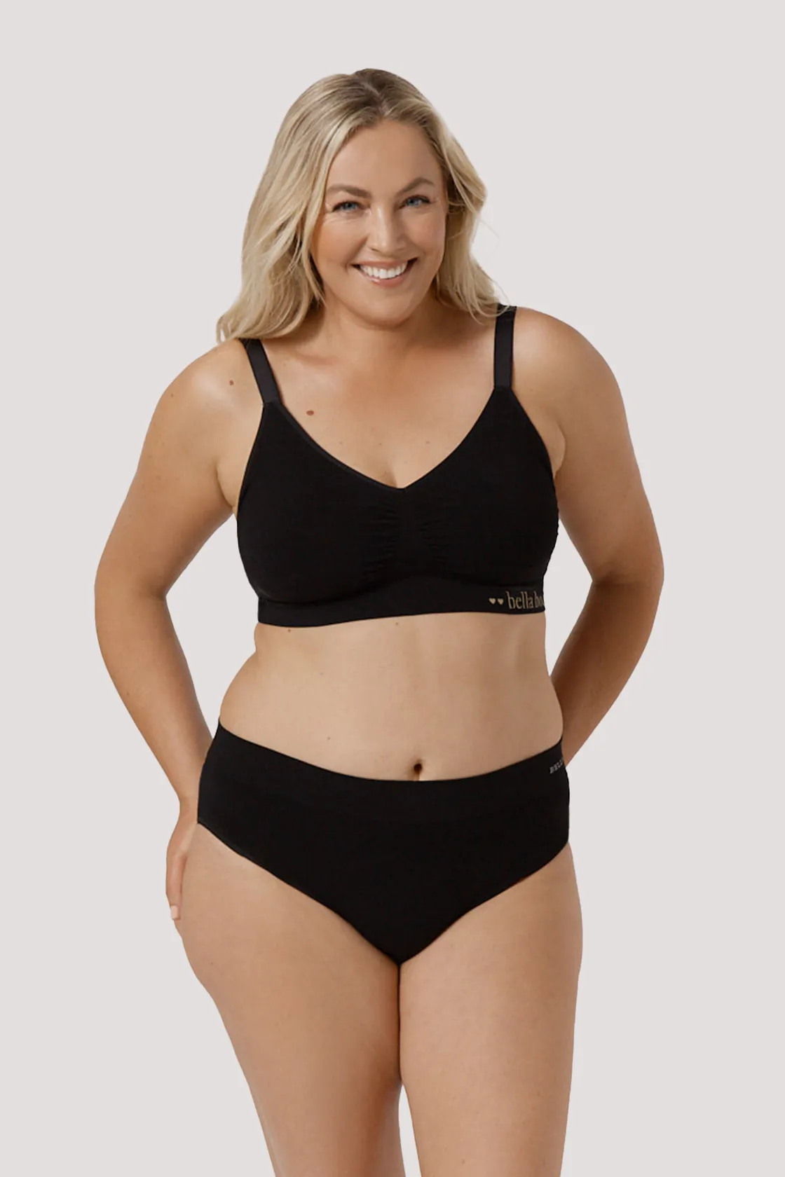 Bella Bamboo Ultimate Adjustable Crop Bra 2pk - No Returns