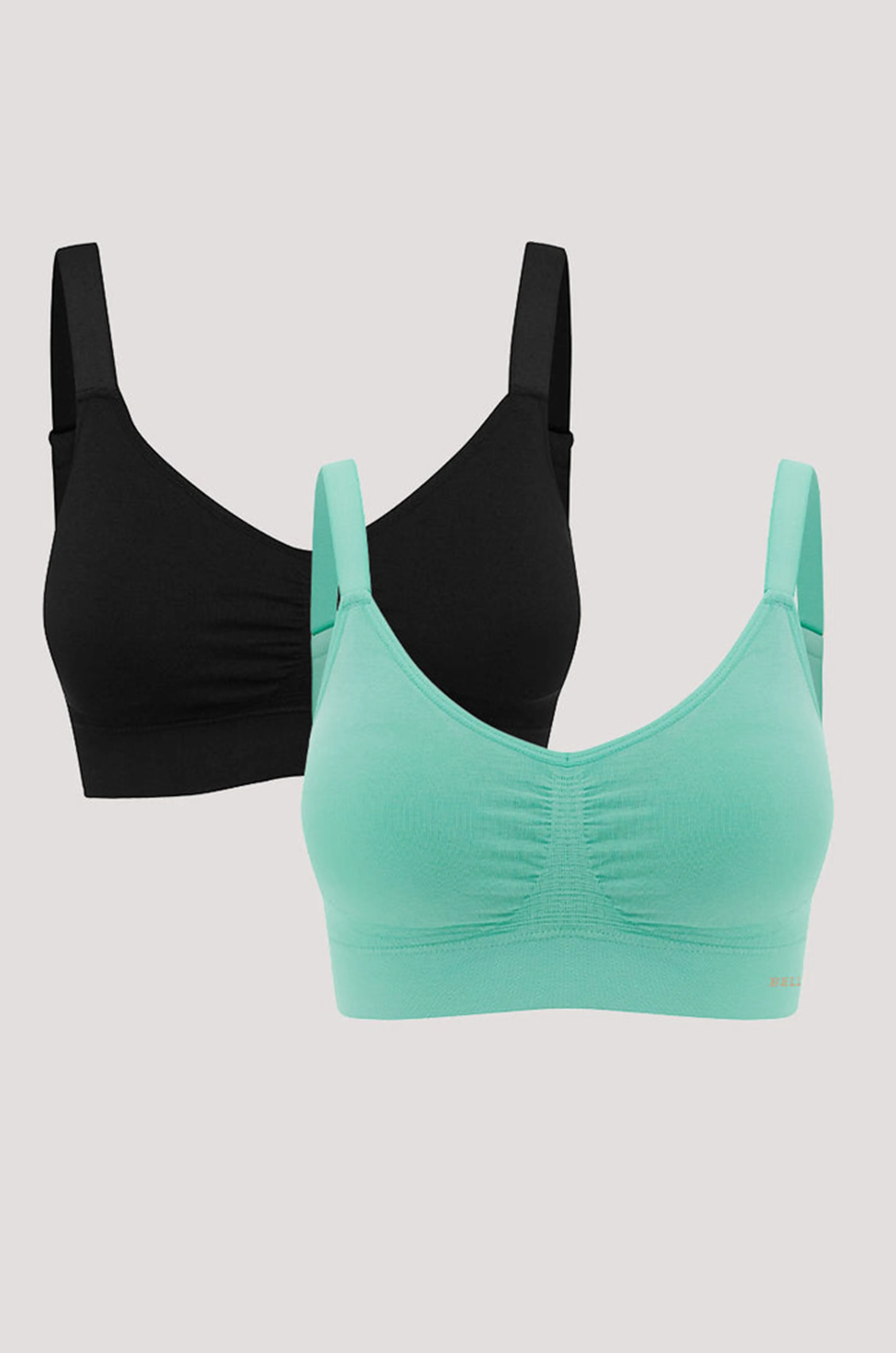 Bella Bamboo Ultimate Adjustable Crop Bra 2pk - No Returns
